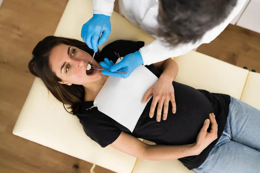 limpieza dental embarazada